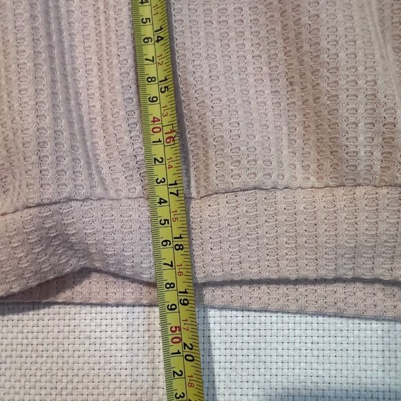 Ivy May Waffle Knit Boho Top M Oversized Patchwork Sleeves Floral Colorblock - Picture 5 of 9